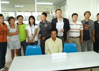Sithichai Sroimalee (seated) has been charged with molesting a minor and drug use.